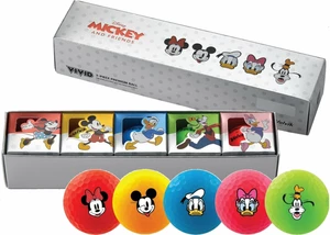 Volvik Vivid Disney 5 Pack Golf Balls Mickey and Friends Minge de golf