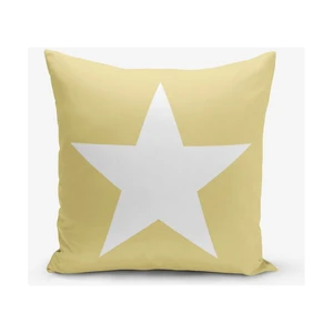 Žltá obliečka na vankúš Minimalist Cushion Covers Stars, 45 × 45 cm