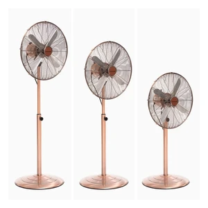 Nastaviteľný ventilátor v medenej farbe InnovaGoods Retro