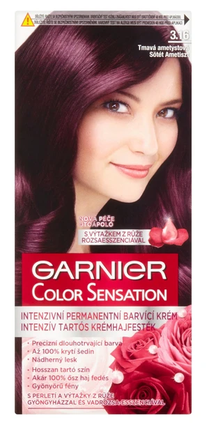 Permanentná farba Garnier Color Sensation 3.16 tmavá ametystová + darček zadarmo