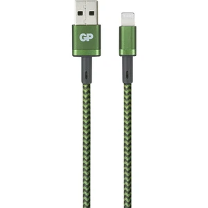 GP Batteries #####USB-Ladekabel  #####USB-A Stecker, #####Apple Lightning Stecker  1 m zelená