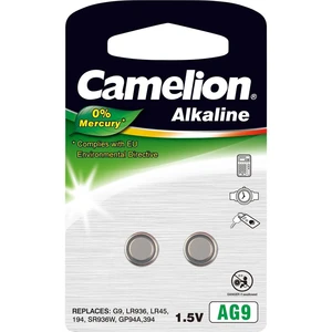 Camelion AG9 gombíková batéria  LR 45 alkalicko-mangánová 60 mAh 1.5 V 2 ks