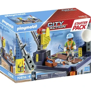 Playmobil® City Action Stavenisko štartovacieho balíčka s navijakom 70816