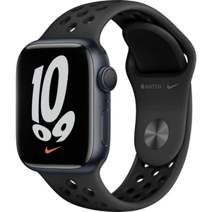 Apple Watch Series 7 Nike Edition Apple Watch  41 mm  antracit / čierna