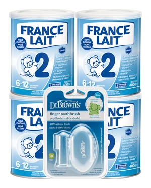 France Lait 2 + Dr.Browns zubná kefka