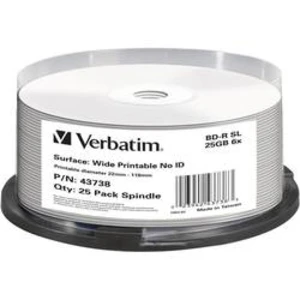 Blu-ray BD-R 25 GB Verbatim vřeteno, 43738, s potiskem, 25 ks