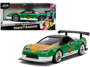 2002 Honda NSX Type-R Japan Spec Green Ranger "Power Rangers" 1/32 Diecast Model Car by Jada