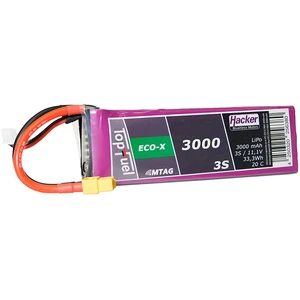 Hacker akupack Li-Pol 11.1 V 3000 mAh Počet článkov: 3 20 C SoftCase XT60