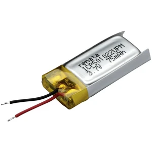 Renata ICP501022UPM špeciálny akumulátor Prismatisch s káblom Li-Pol 3.7 V 75 mAh