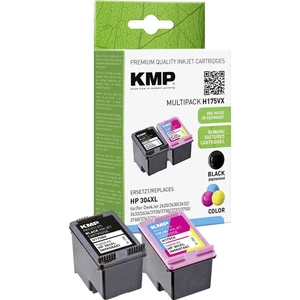 KMP Ink set náhradný HP HP 304XL (N9K08AE, N9K07AE) kompatibilná kombinované balenie čierna, zelenomodra, purpurová, žlt