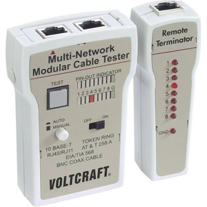 tester káblov VOLTCRAFT CT-2   Určený pre RJ-45, BNC, RJ-11