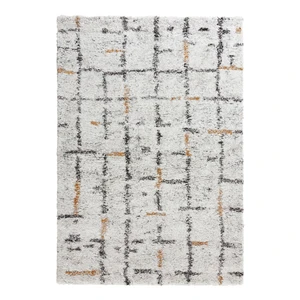 Krémovobiely koberec Mint Rugs Grid, 120 x 170 cm