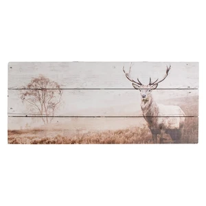 Drevený obraz Graham & Brown Stag, 70 × 30 cm