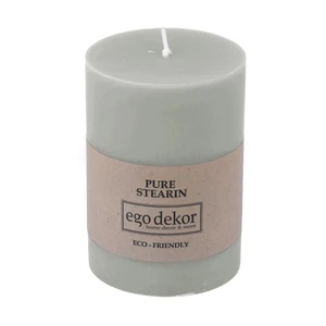 Tyrkysovomodrá sviečka Eco candles by Ego dekor Friendly, doba horenia 37 h