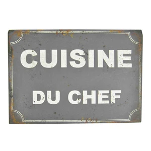 Plechová ceduľa Antic Line Cusine Du Chef