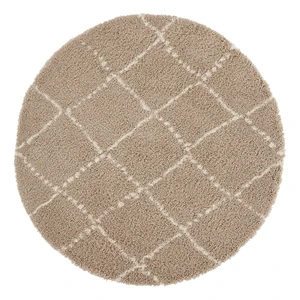 Hnedý koberec Mint Rugs Hash, ⌀ 160 cm