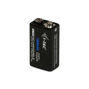 Tölthető elem typ 9V, i-TEC Ni-MH 280mAh, 1 db