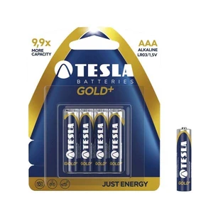 Alkáli micro ceruzaelem AAA, Tesla Gold+, 4 db