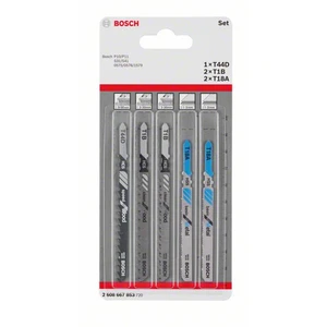 Bosch Accessories 2608667853 Sada kotúčových píl na drevo a kov, 5 kusov, dvojitý vačkový hriadeľ 5 ks