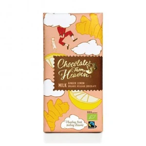 Chocolates from Heaven BIO mliečna čokoláda so zázvorom a citrónom 37% - 100 g