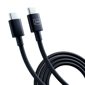 3mk datový kabel - Hyper Cable USB-C / USB-C 100W 1.2m, černá