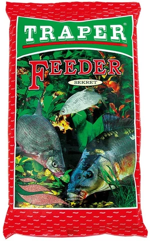 Traper krmítková směs secret 1 kg - feeder červený