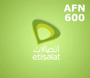Etisalat 600 AFN Mobile Top-up AF