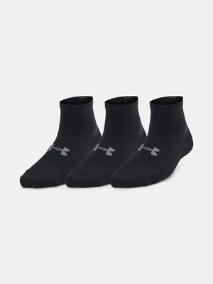 Under Armour Socks UA Essential 3pk Qtr Yth-BLK - unisex