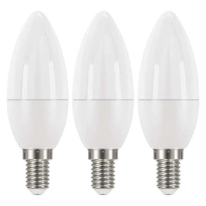 LED žiarovka Emos ZQ32213, E14, 6W, sviečka, neutrálna biela,3ks