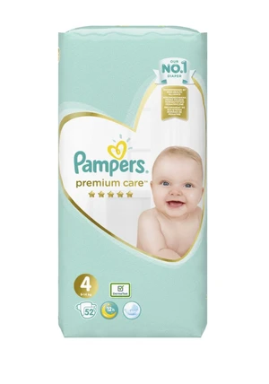 Pampers Premium Care vel. 4 9-14 kg dětské pleny 52 ks