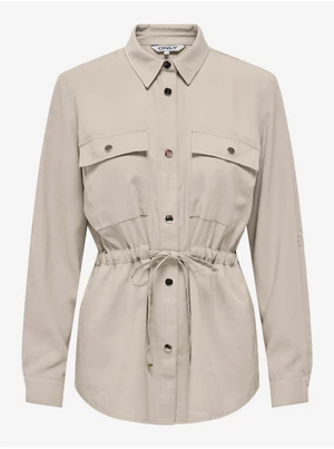 Cream women's shirt jacket ONLY Aris - Women