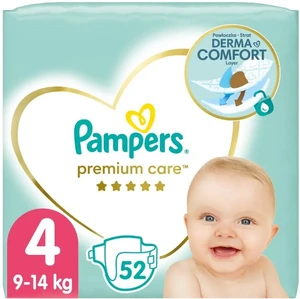 PAMPERS Premium Care S4, 9-14 kg 52 ks