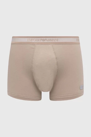 Boxerky Emporio Armani Underwear pánske, béžová farba