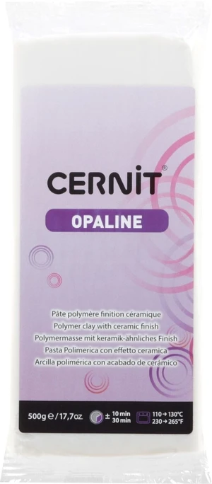 Cernit Polymer Clay Opaline Pâte polymère White 500 g