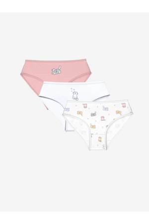 LC Waikiki Girls' Printed Panties 3-Pack