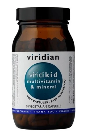 VIRIDIAN Viridikid Multivitamin&Mineral 90 kapslí