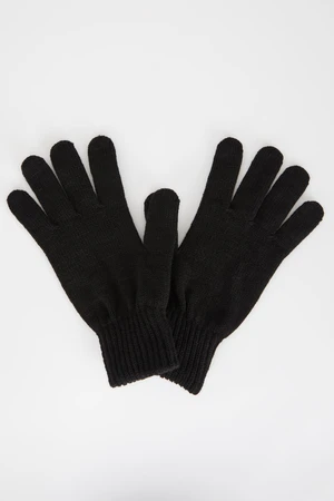 DEFACTO Men's Knitwear Basic Gloves