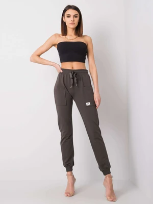 Sweatpants-RV-DR-6412.69-dark khaki