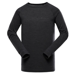 Men's merino wool T-shirt ALPINE PRO MEREN black