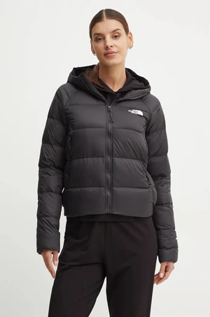 Páperová bunda The North Face Hyalite dámska, čierna farba, prechodná, NF0A3Y4R4H01