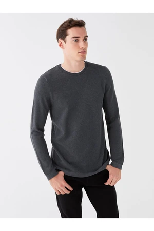 LC Waikiki Crew Neck Long Sleeve Thin Men's Knitwear Sweater