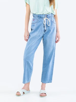 Veľké hviezdne dámske nohavice 115617 Denim-185