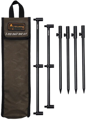 Prologic set vidliček a hrazd Avenger Rod Buzz Bar Kits & Carrycase 3 20-34cm