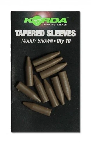 Korda převlek Tapered Silicone Sleeves Muddy Brown 10 ks