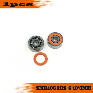 Free Shipping 1pcs 6x10x3 Hybrid Ceramic Stainless Greased Bearing SMR106C 2OS A7 smr106c SMR106 2OS