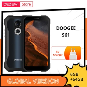 Global Version DOOGEE S61 Smartphone 6.0" IPS Display 20MP Night vision camera 5180mAh Large battery Helio G35 Octa Core NFC