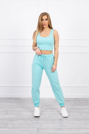 Set top+kalhoty mint