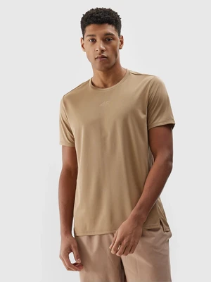 Men's Sports Quick-Drying T-Shirt 4F - Beige