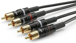 Sommer Cable Basic HBP-C2-0090 0,9 m Schwarz Hallo-Fi Audio-Kabel