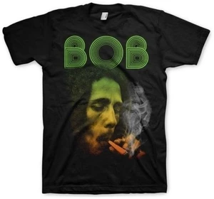 Bob Marley Camiseta de manga corta Smoking Da Erb Unisex Black S